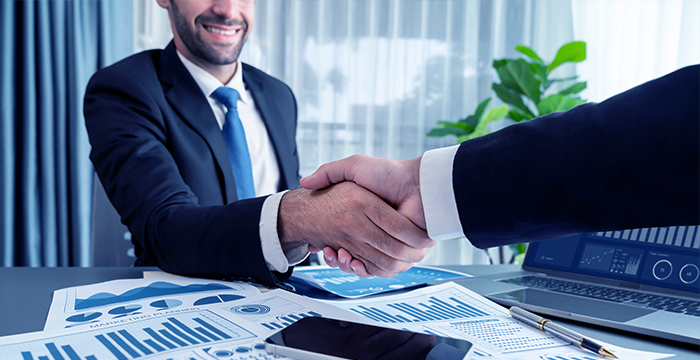 Partnership handshake